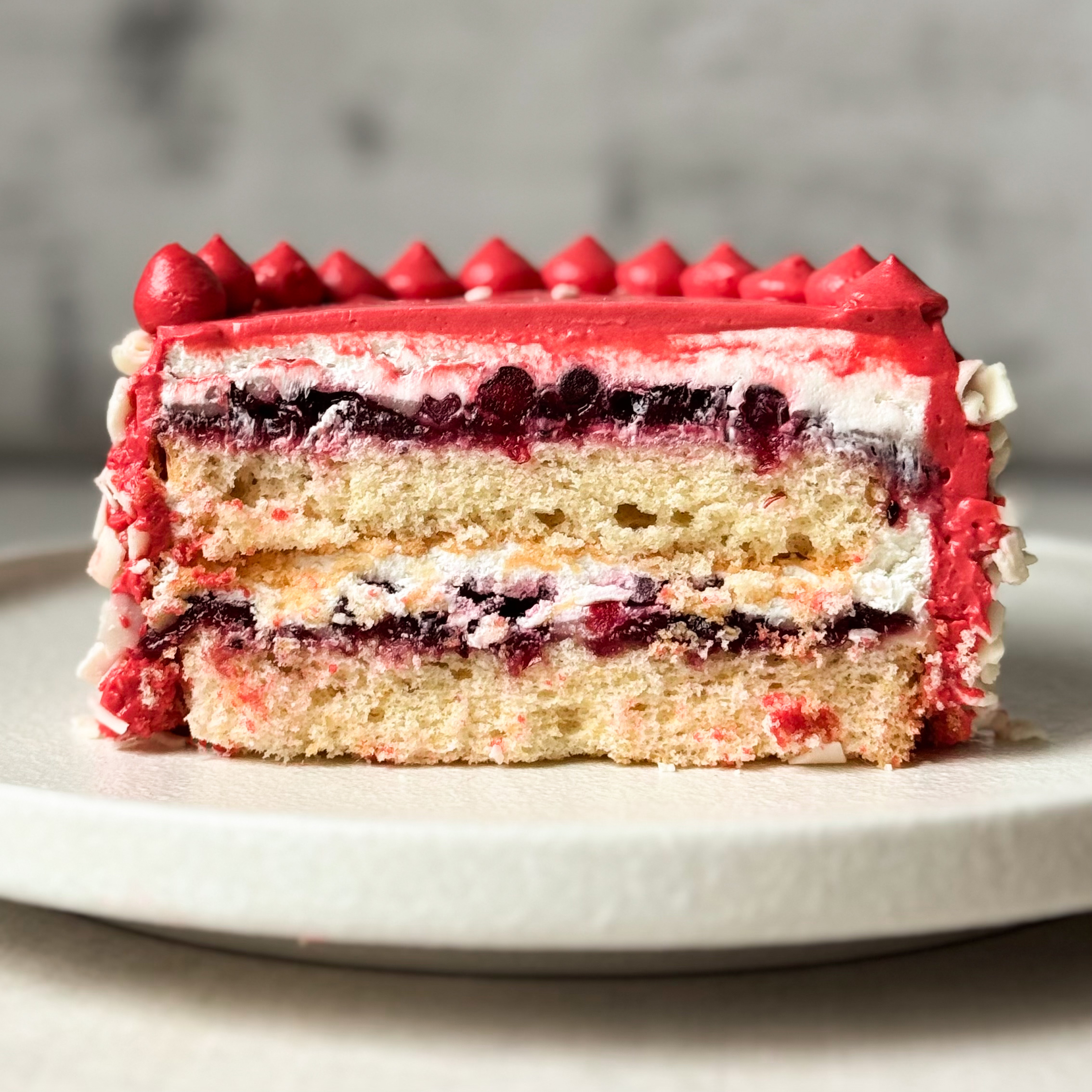 Бенто-торт Брусничный с белым шоколадом (Поздравляем)  изображение 2