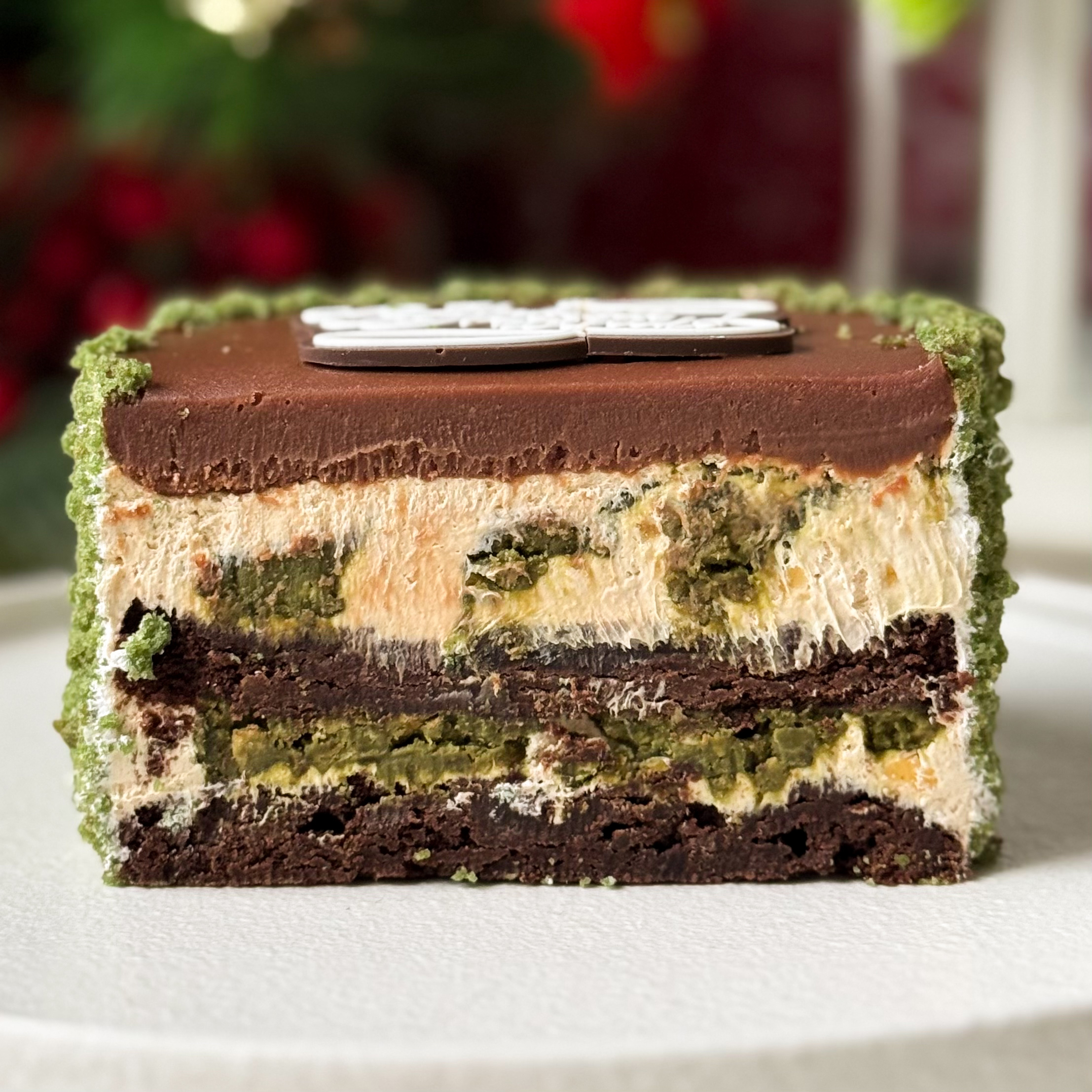 Бенто-торт Дубайский шоколад  (С Новым годом!) в индивид.упаковке 350 гр изображение 2