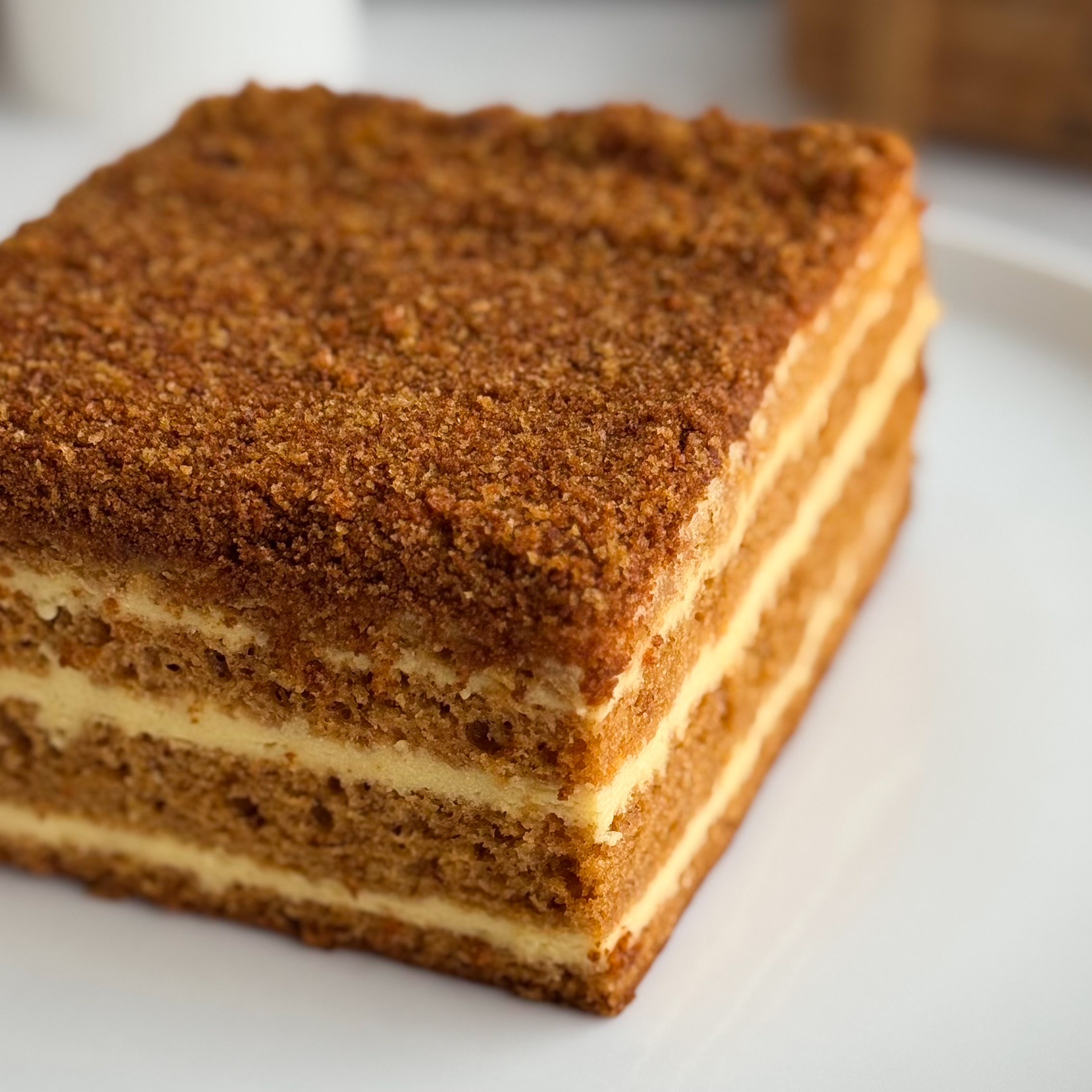 Классический медовик с традиционным вкусом в формате бенто в индивид.упаковке изображение 4