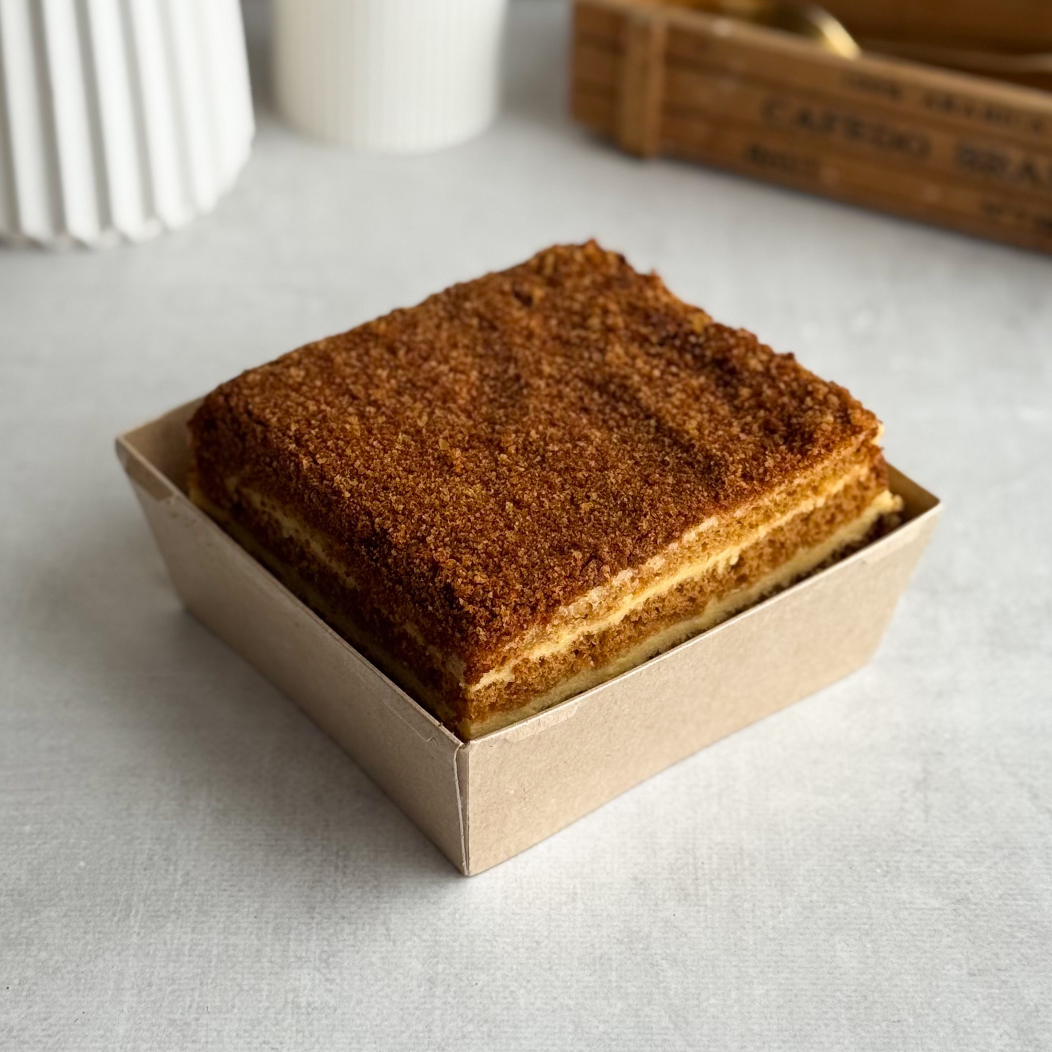 Классический медовик с традиционным вкусом в формате бенто в индивид.упаковке изображение 8