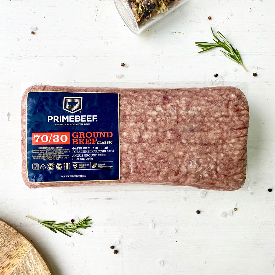 Фарш из мраморной говядины классик 70/30 изображение 1
