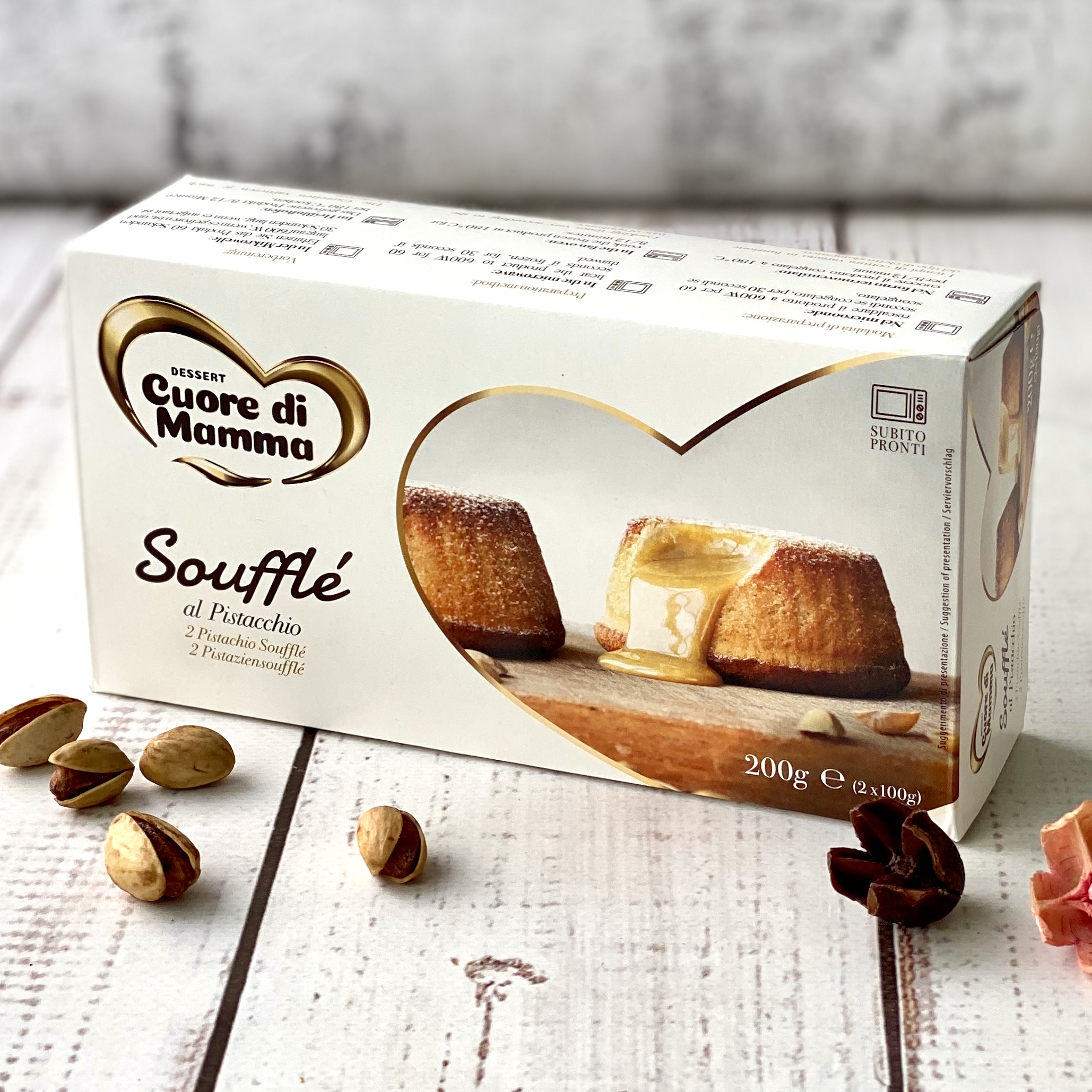 Пирожное c начинкой из белого шоколада и фисташки изображение 3