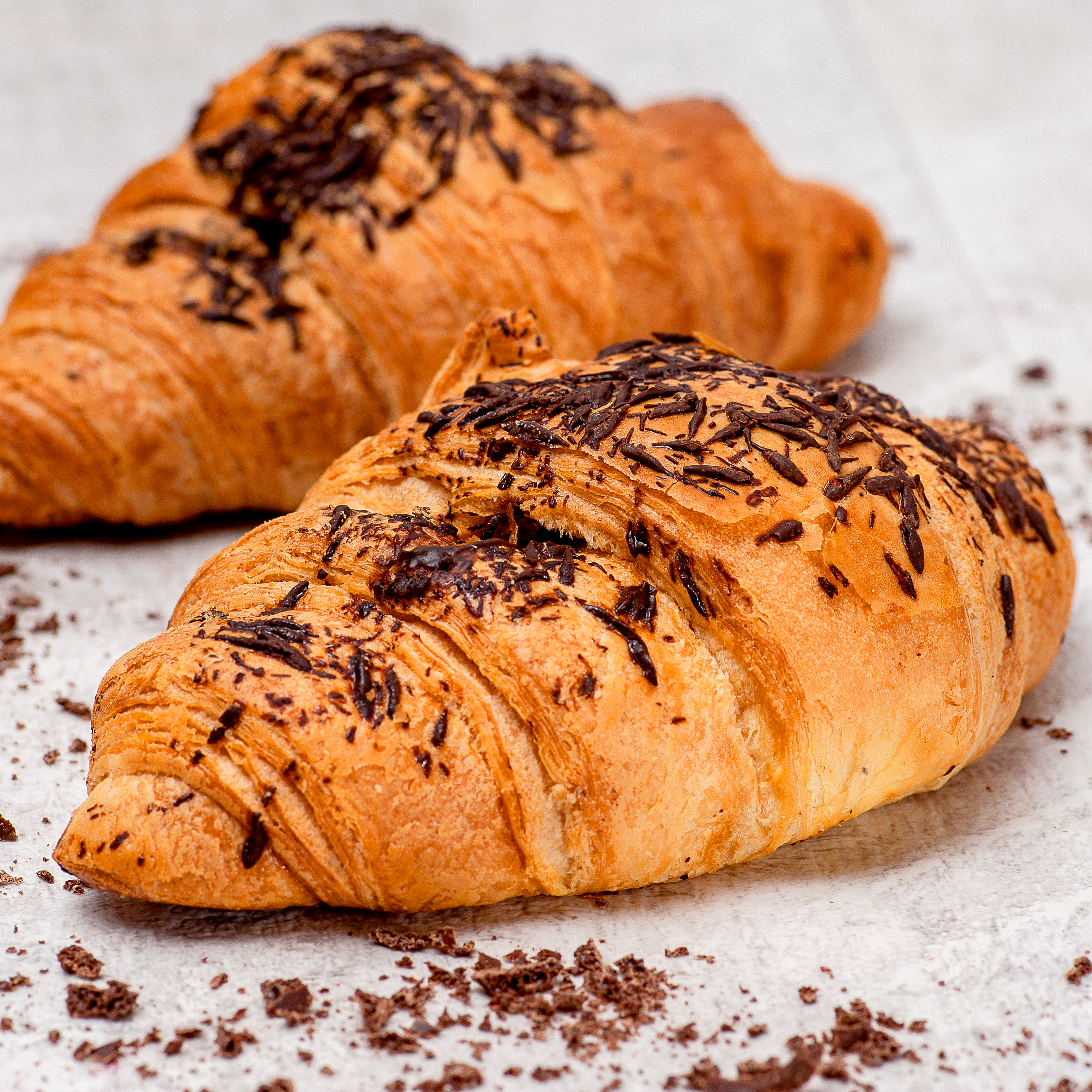 Круассан для выпекания с шоколадной начинкой. Приготовлен на маргарине. изображение 2