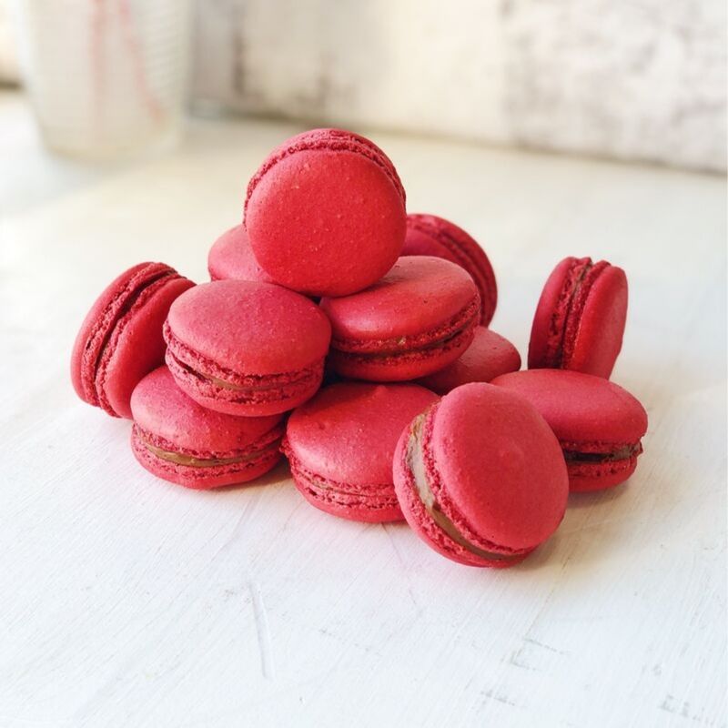 Миндальное вишневое печенье с шоколадной начинкой изображение 1