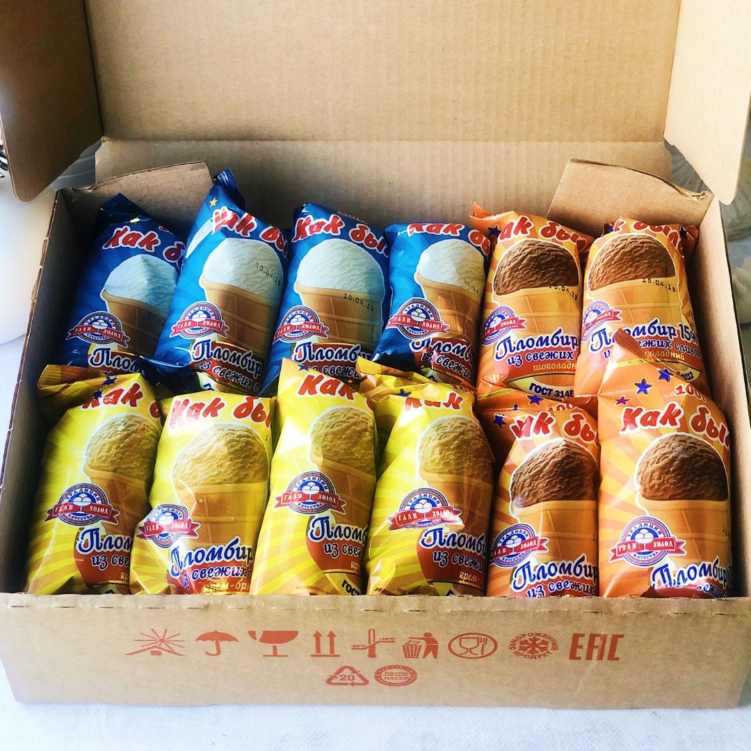 Мороженое Ассорти "Как было" в вафельном стаканчике  3 вида изображение 3