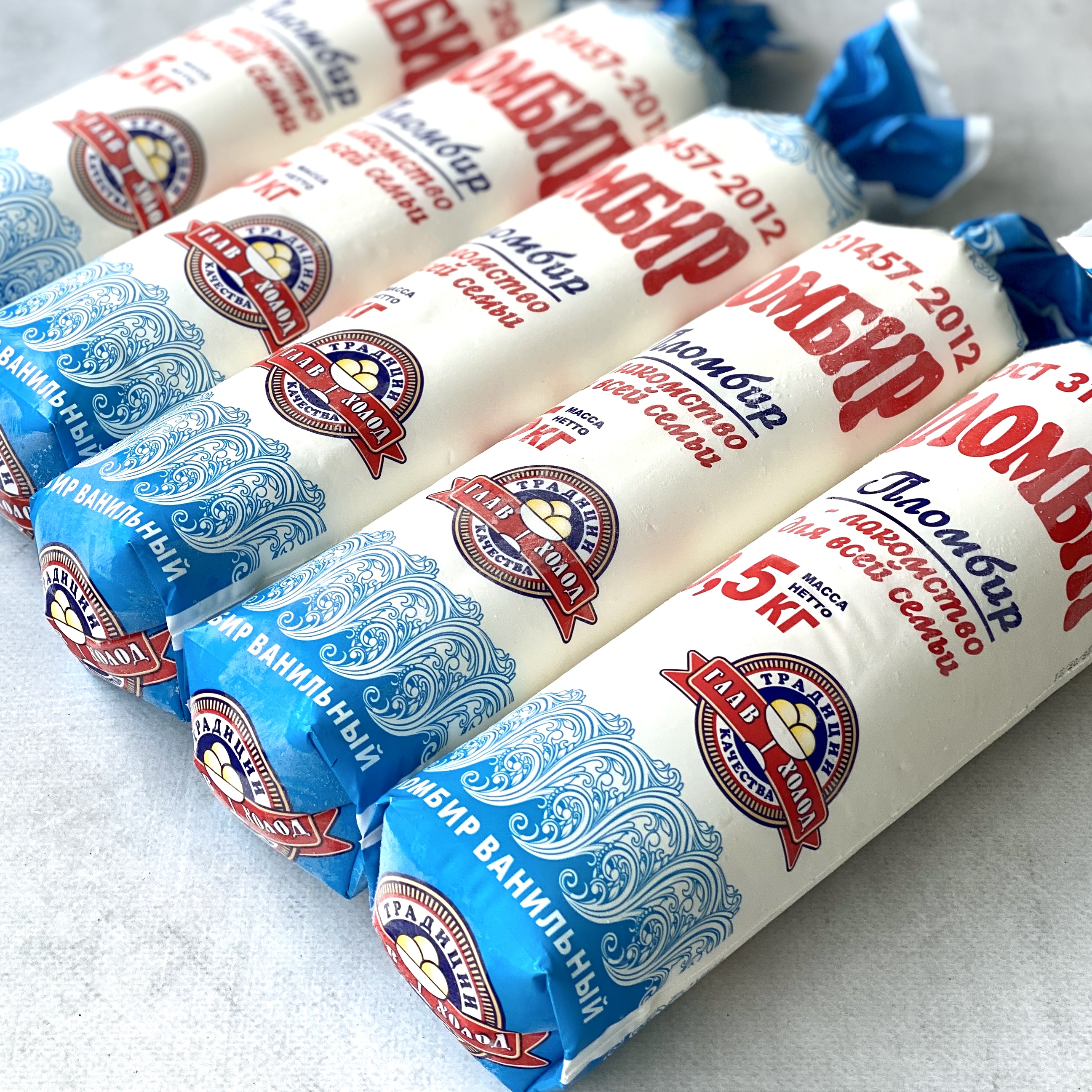 Мороженое в форме колбасы "Пломбир" изображение 2