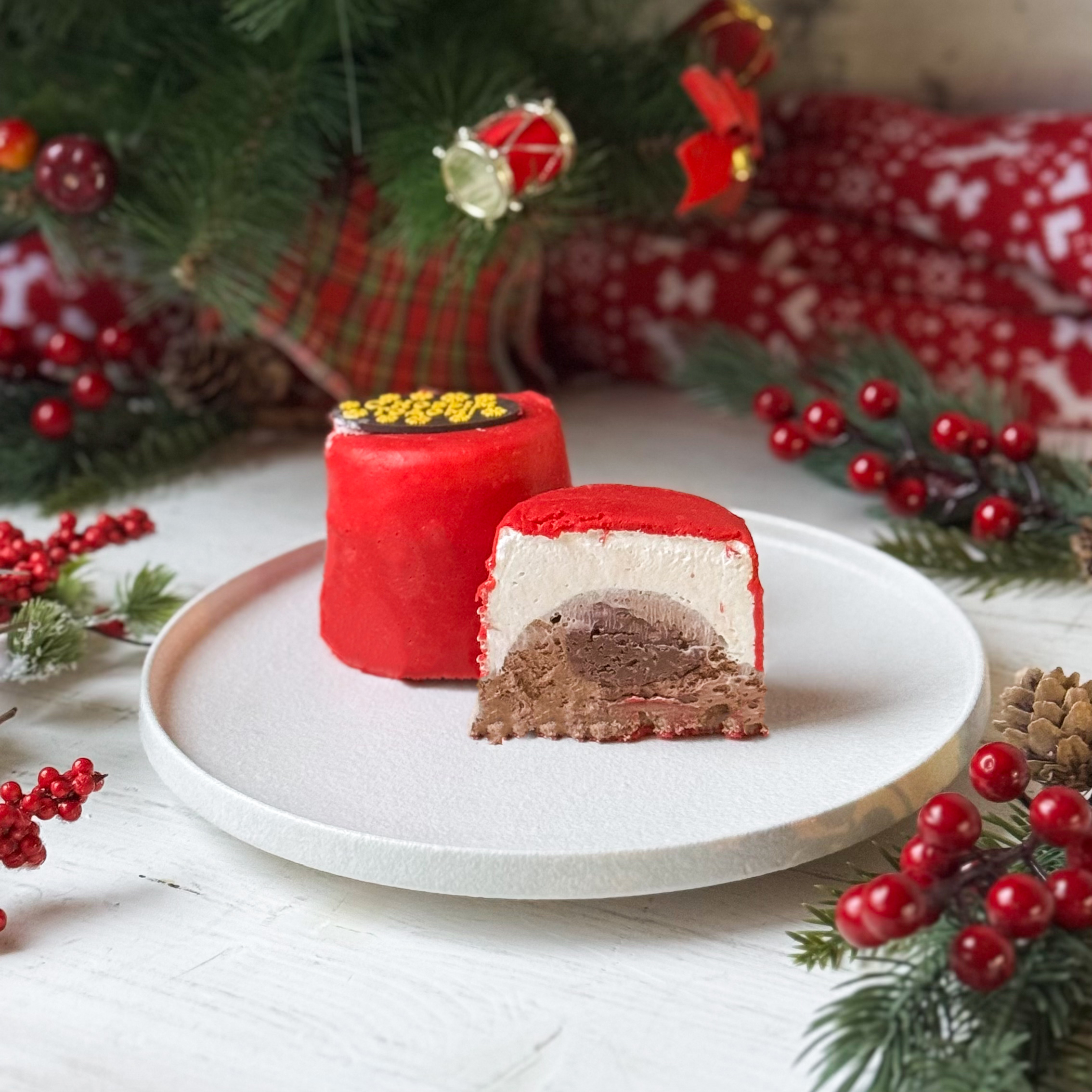 Пирожное муссовое «Шоколадная бомба»  (Новый Год) в индивид.упаковке изображение 3