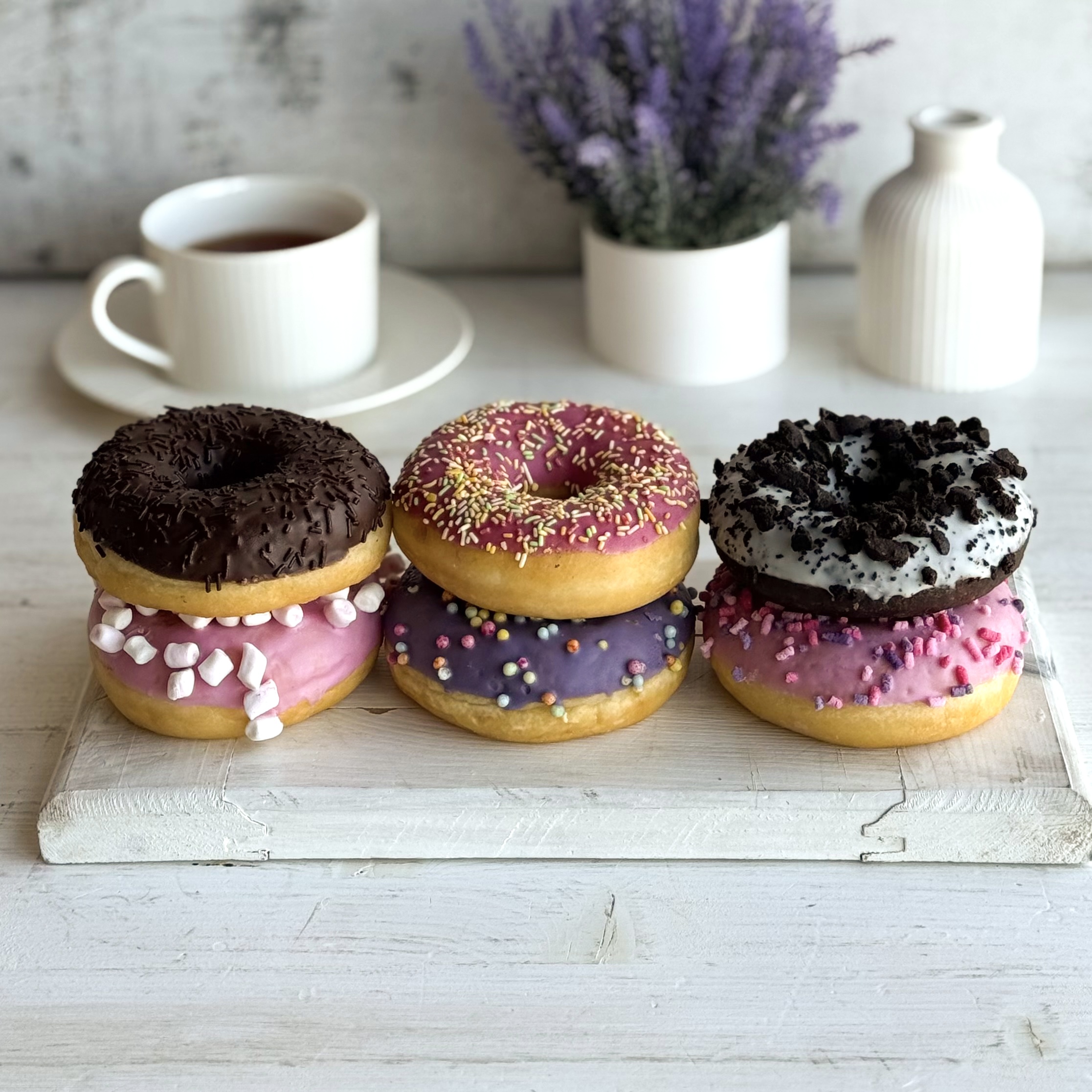 Пончики ассорти 6 видов по 3 шт изображение 1