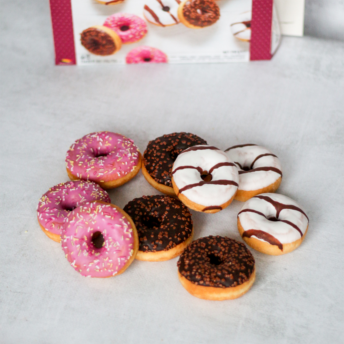 Пончики мини ассорти из трех видов  изображение 1