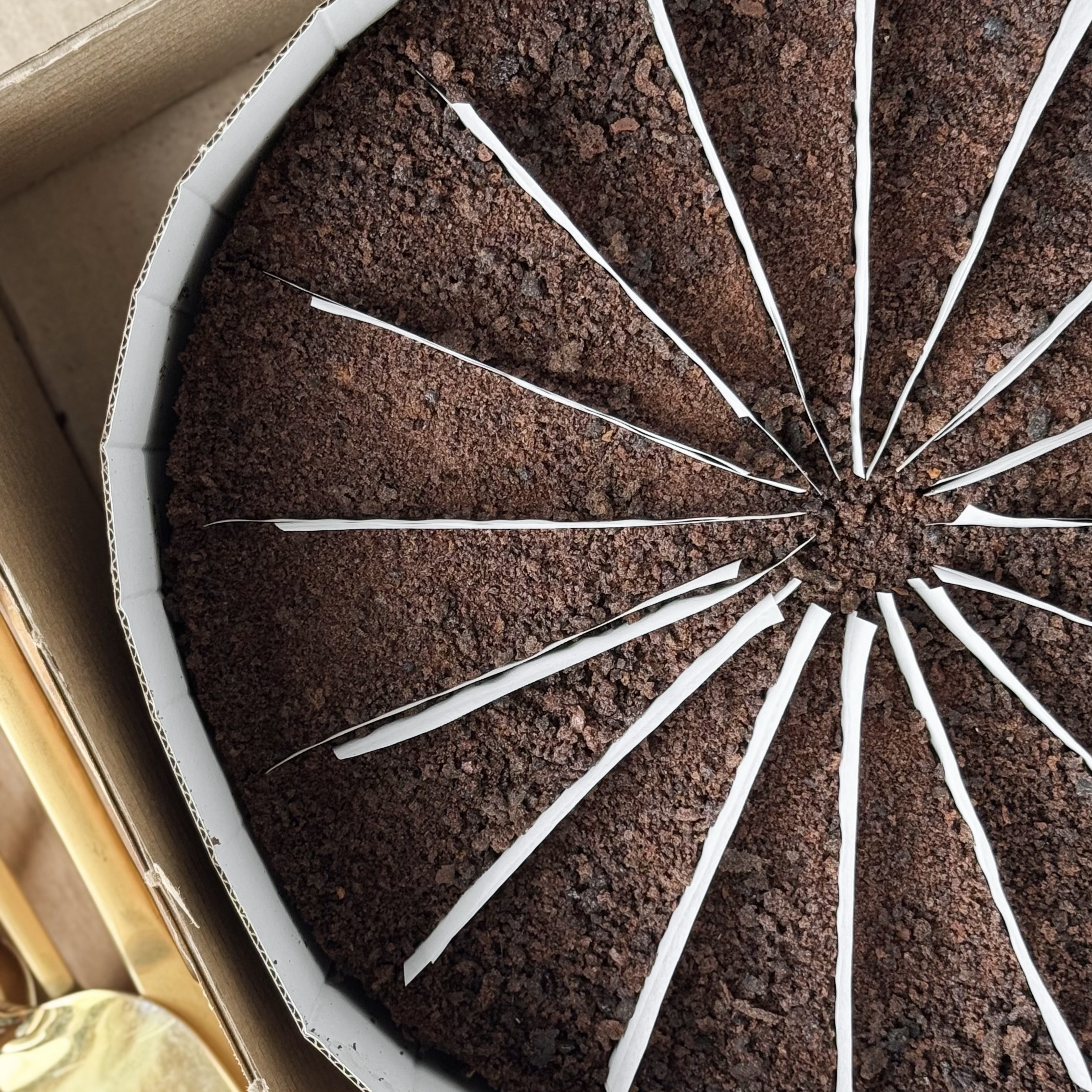 Сочный торт из слоев насыщенного шоколадного бисквита с грецким орехом и крема на основе варёной сгущёнки. изображение 3