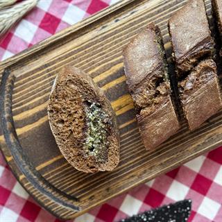 Багет Шале ржаной с чесноком 150г