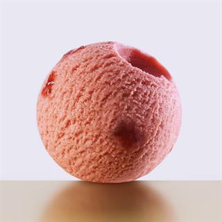 Крупные кусочки клубники и яркий аромат этого сорбета - настоящая фруктовая сенсация!