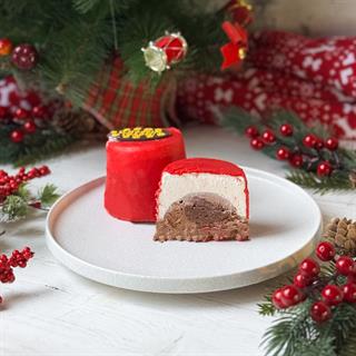 Пирожное муссовое «Шоколадная бомба»  (Новый Год) в индивид.упаковке